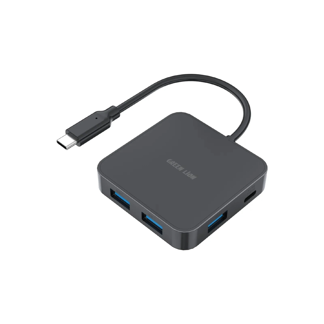هاب 7 پورت USB-C گرین لاین مدل GHB-7 مشکی با قابلیت شارژ 100 وات و خروجی HDMI