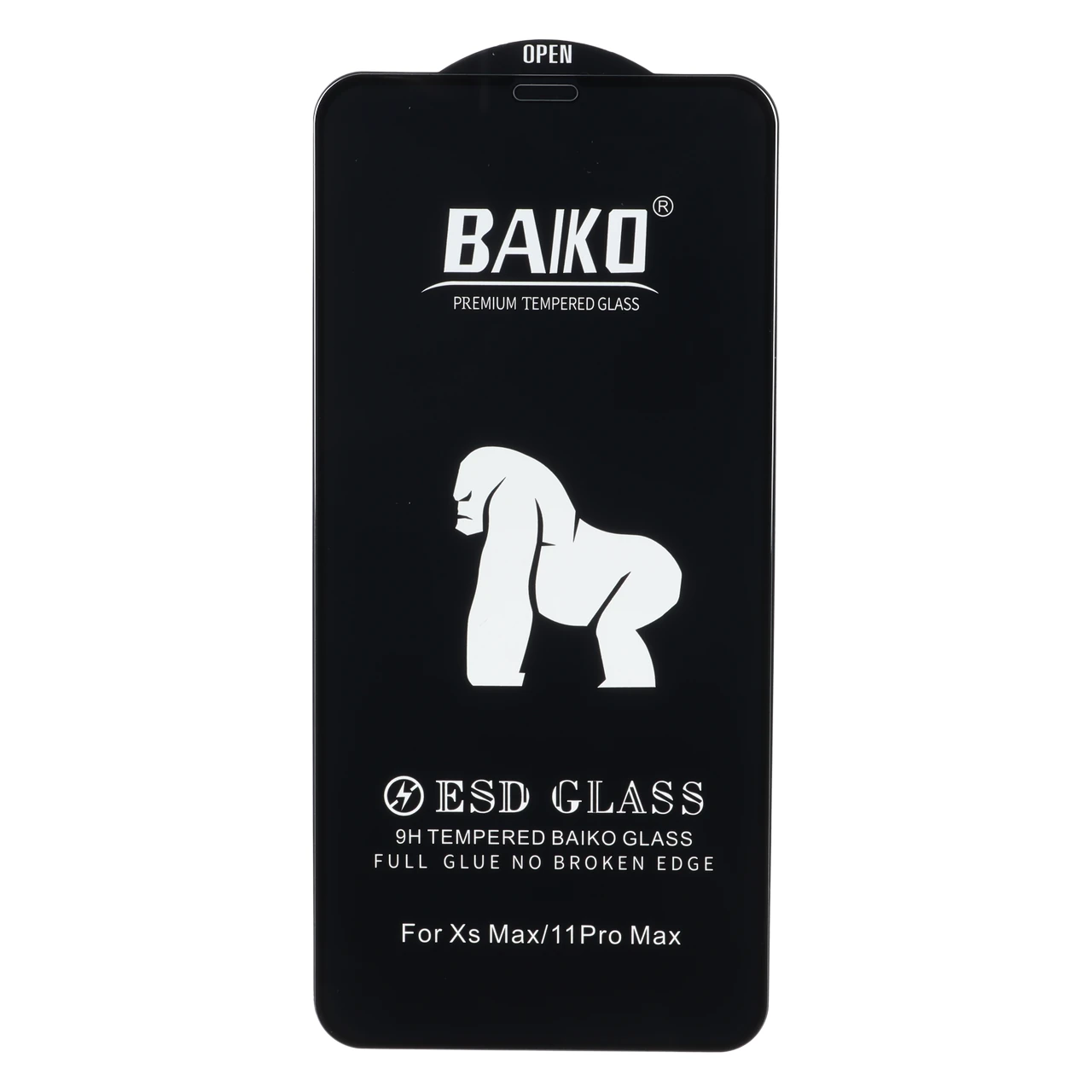 محافظ صفحه نمایش شیشه ای Anti Static Baiko مناسب برای آیفون 11 پرو مکس و آیفون XS مکس
