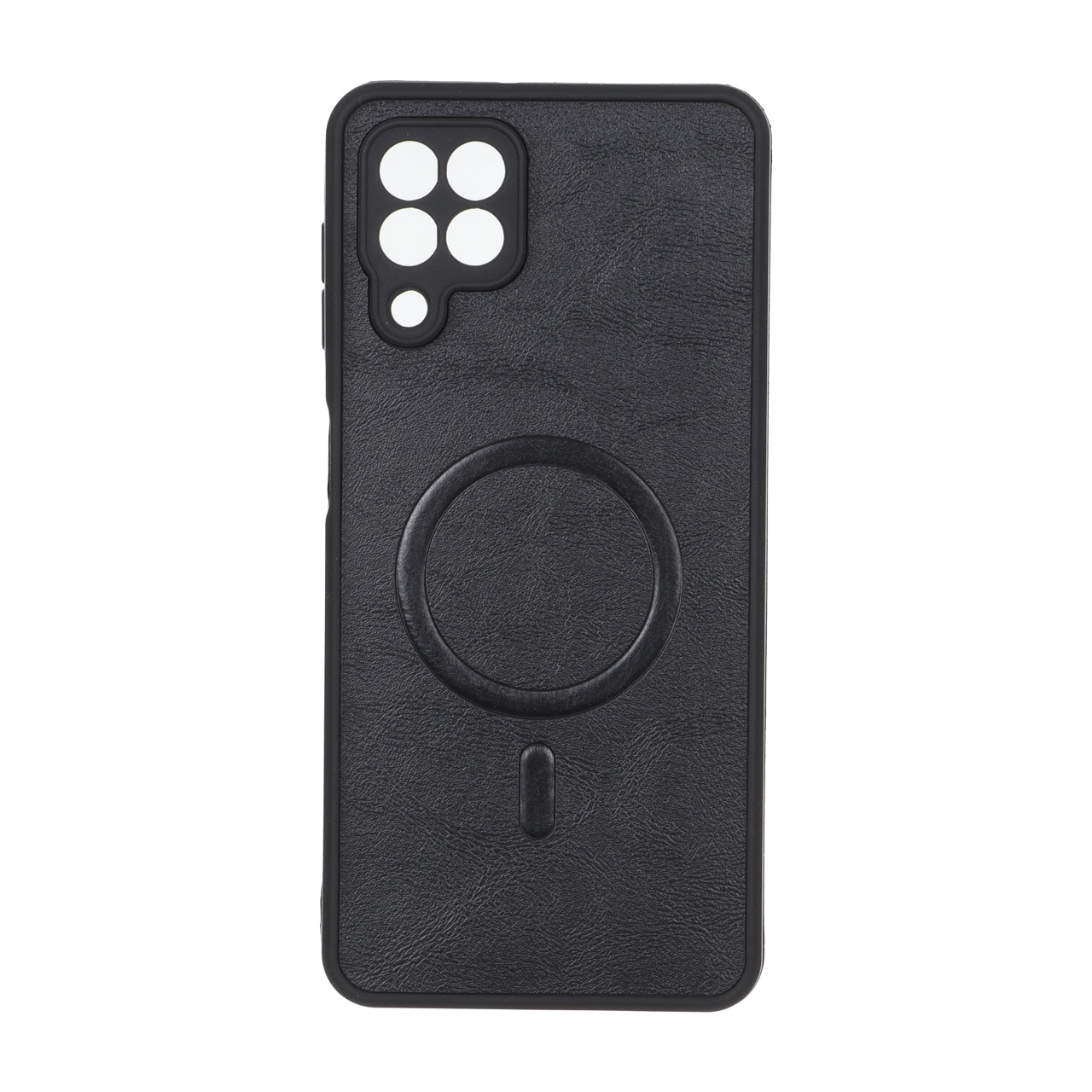 قاب چرمی طرح مگ سیف محافظ لنزدار مناسب برای سامسونگ گلکسی A22 4G و M22 و M32 4G و F22