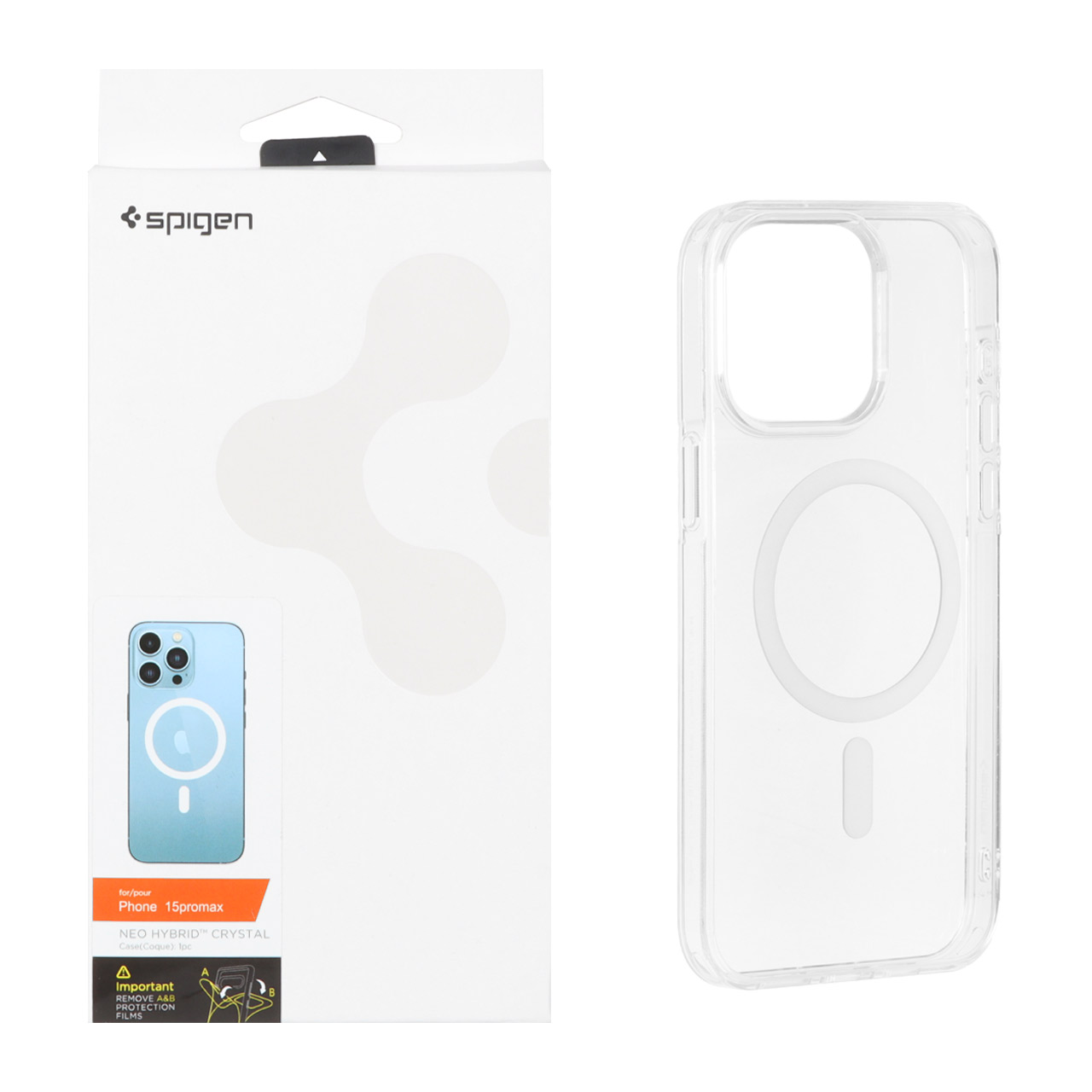 قاب Spigen اورجینال شفاف NEO HYBRID Magsafe مدل Apple iPhone 15 Pro Max