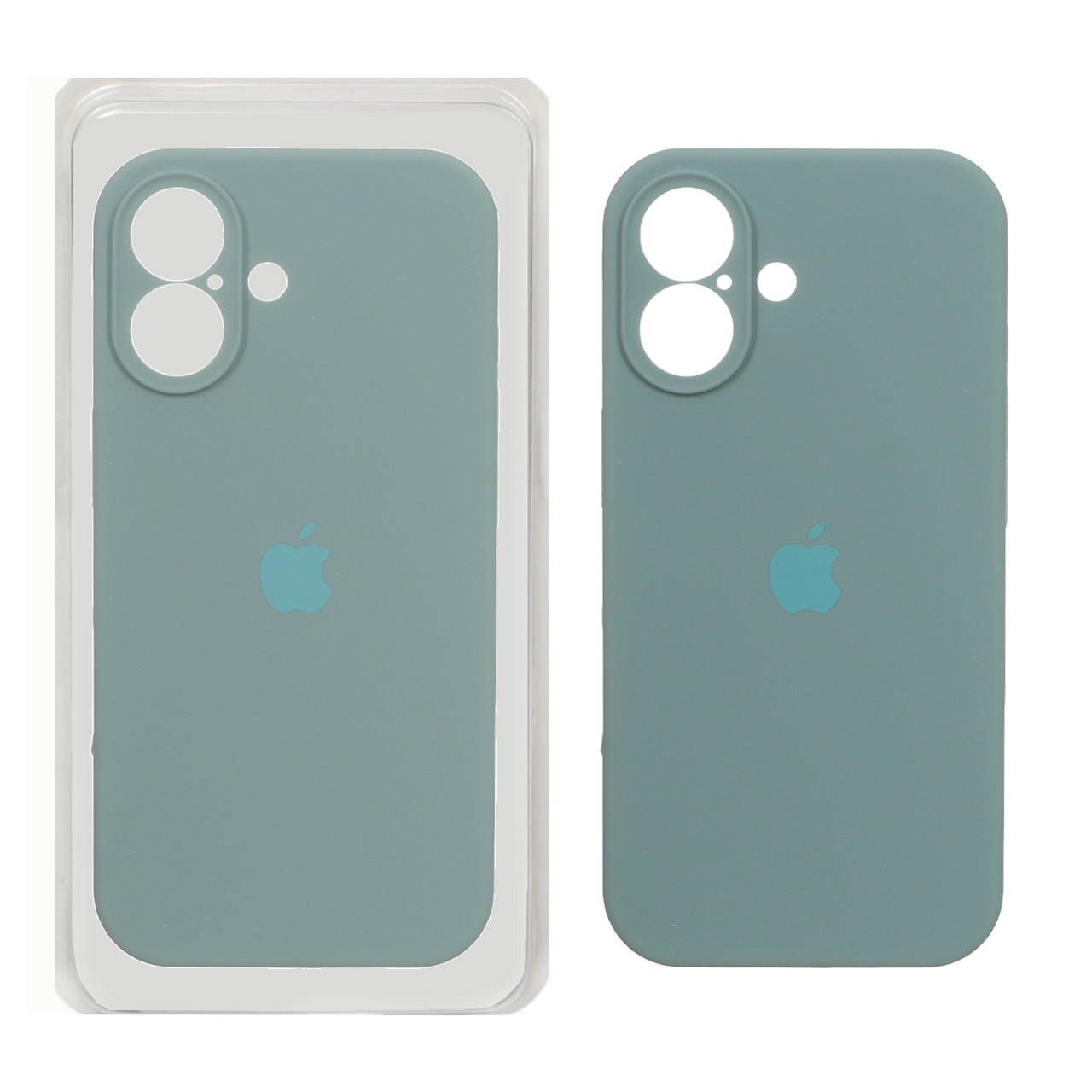 قاب سیلیکونی پاک کنی محافظ لنزدار اورجینال Apple iPhone 17 - سبز نعنایی