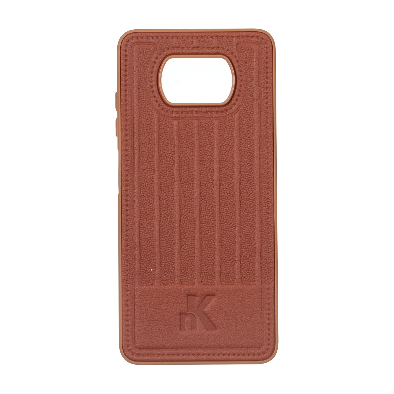 قاب NK چرمی طرح Line Case قهوه ای مناسب برای شیائومی پوکو X3، پوکو X3 پرو و پوکو X3 NFC