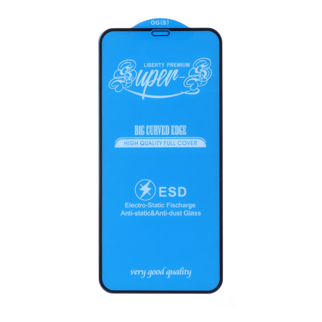 محافظ صفحه نمایش شیشه ای مات آنتی استاتیک فول کاور Super S-OG مناسب برای آیفون X، آیفون XS و آیفون 11 پرو