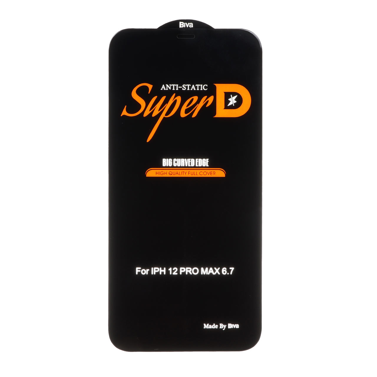 محافظ صفحه نمایش شیشه ای Super D Anti Static Biva مناسب برای آیفون 12 پرو مکس