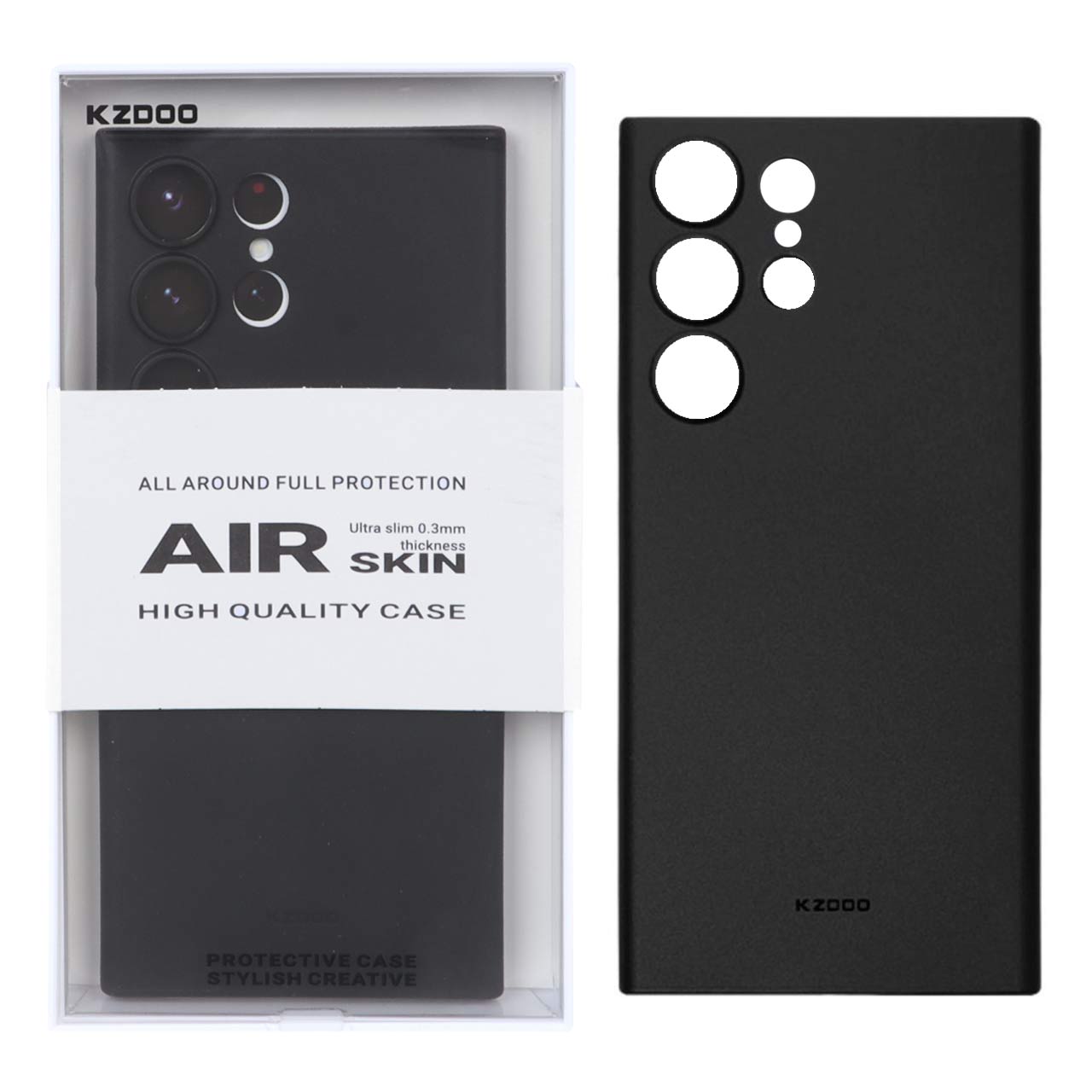 قاب KDoo Air Skin فوق باریک مشکی مناسب برای سامسونگ گلکسی اس ۲۳ اولترا