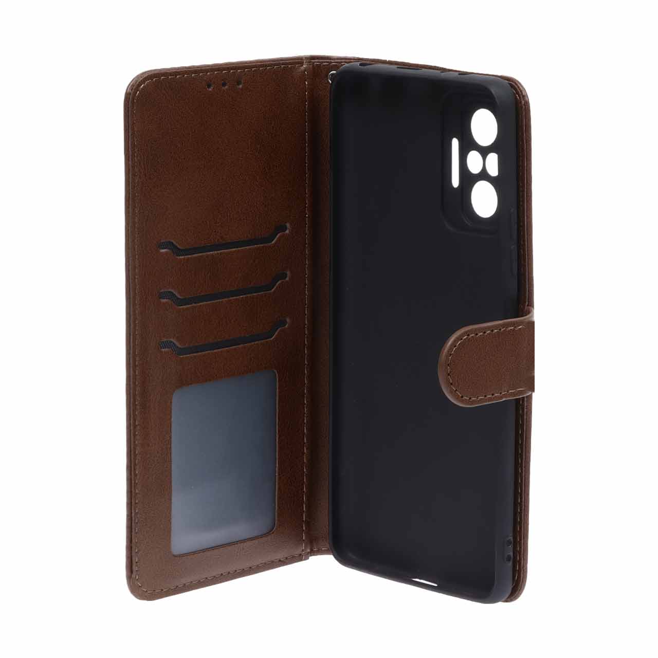 کیف موبایل نیلکین مدل Qin مگنتی مناسب برای شیائومی ردمی نوت 10 پرو 4G و ردمی نوت 10 پرو مکس - قهوه‌ای