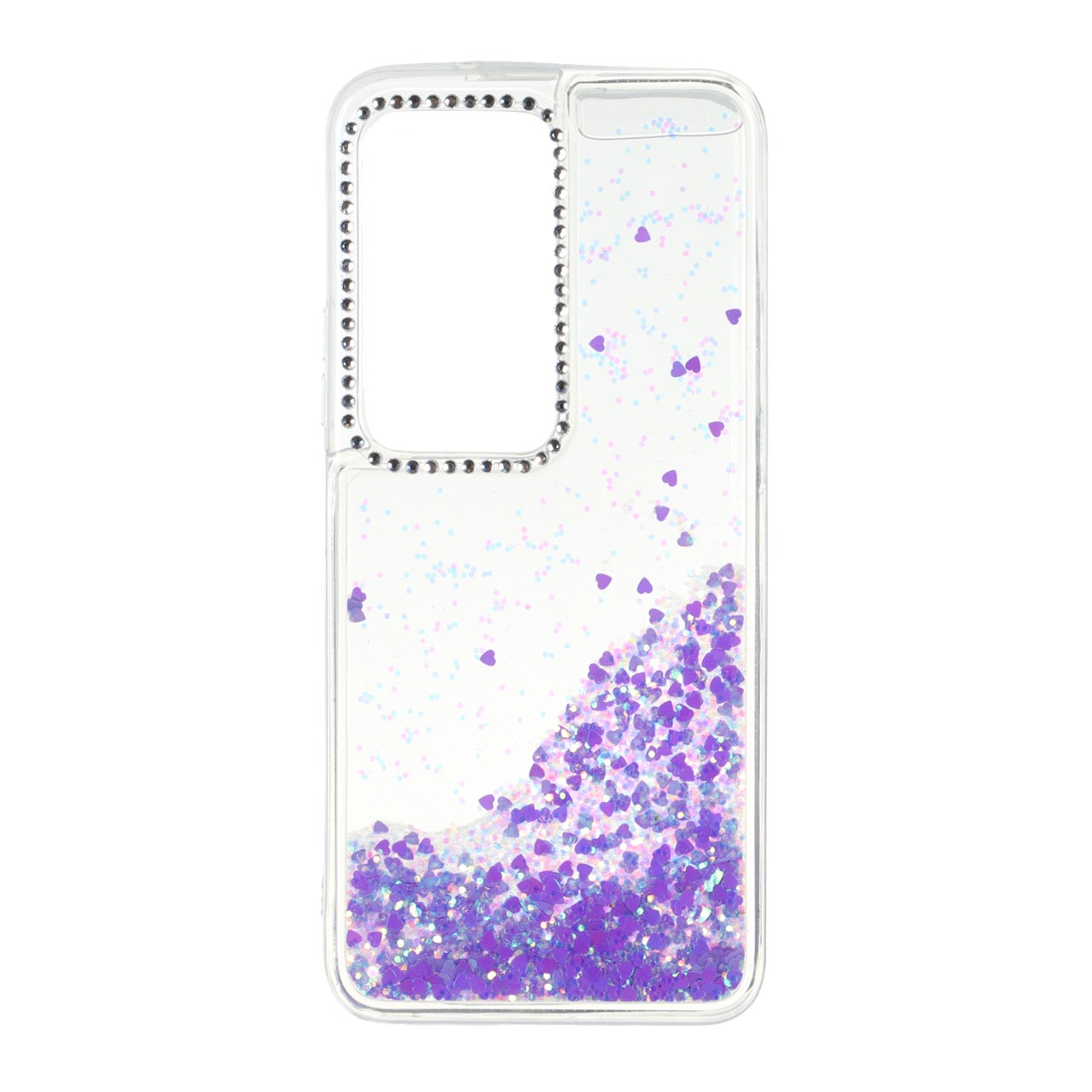 قاب آکواریومی اکلیلی دور ژله ای نگین دار مناسب برای شیائومی ردمی ۱۵ 4G