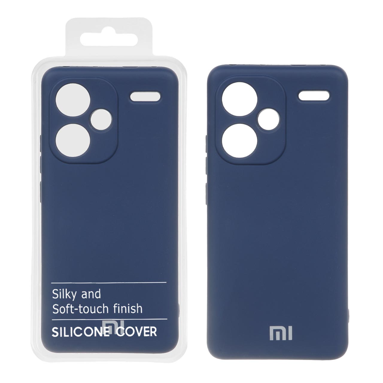 قاب نیو سیلیکون محافظ لنزدار RFF مدل Xiaomi Redmi Note 13 Pro Plus - سرمه ای (پک دار)