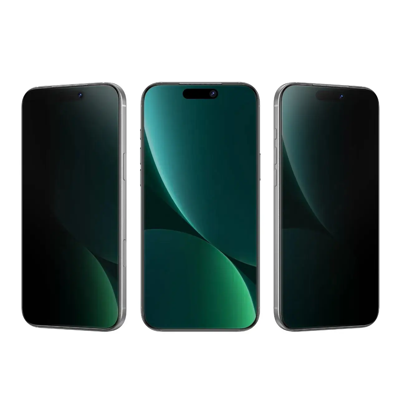محافظ صفحه نمایش شیشه ای حریم شخصی Green Lion Picasso 3D با نصب آسان مناسب برای آیفون 17 پرو