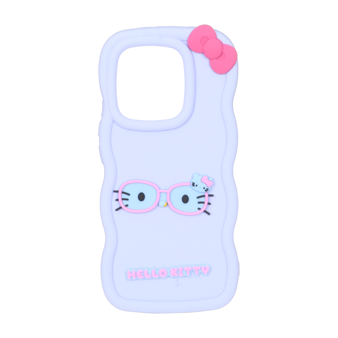 قاب سیلیکونی کنگره ای طرح Hello Kitty عینکی مناسب برای شیائومی ردمی نوت 14 4G