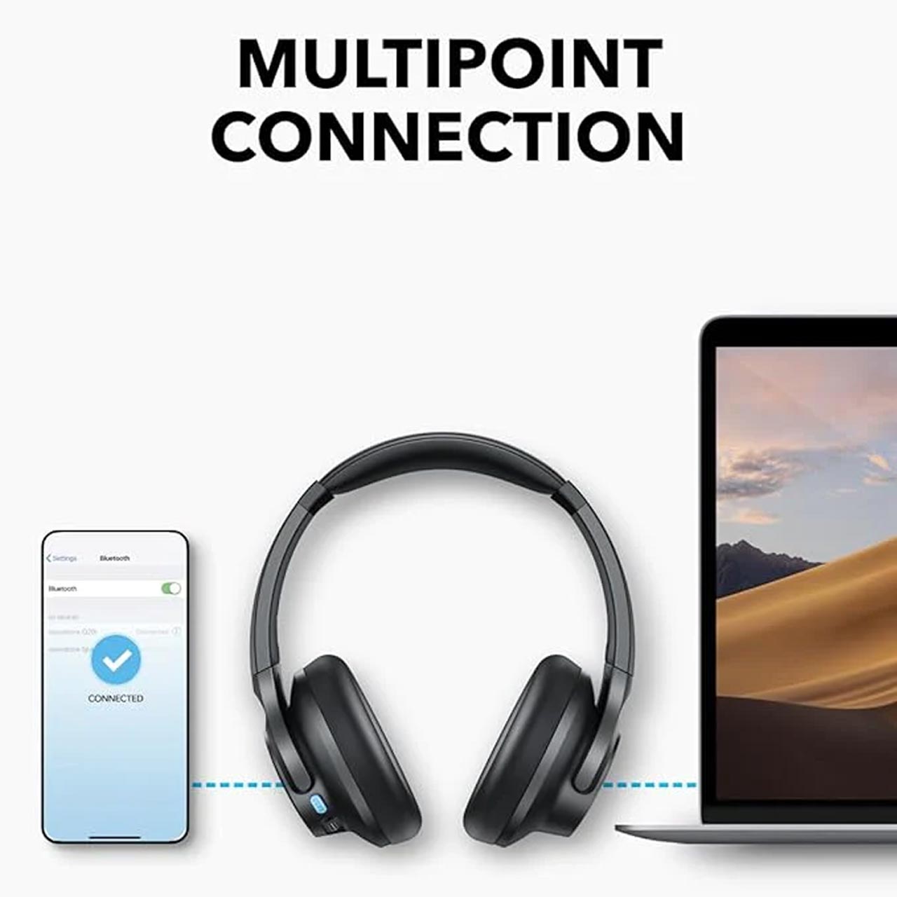 هدفون بی سیم Anker مدل Soundcore Q11i A3005HA1 - خاکستری