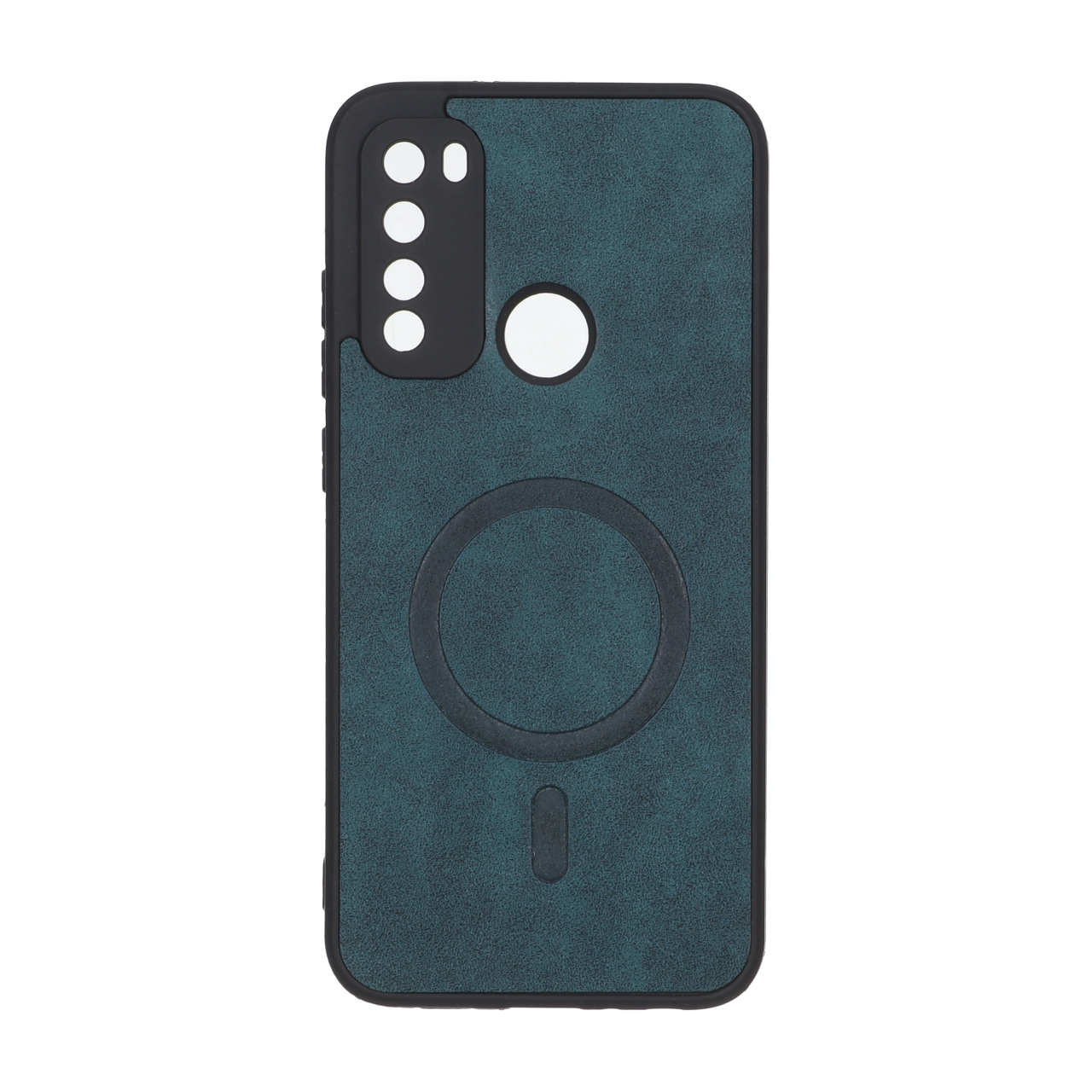 قاب چرمی طرح مگ سیف محافظ لنزدار مناسب برای شیائومی Redmi Note 8