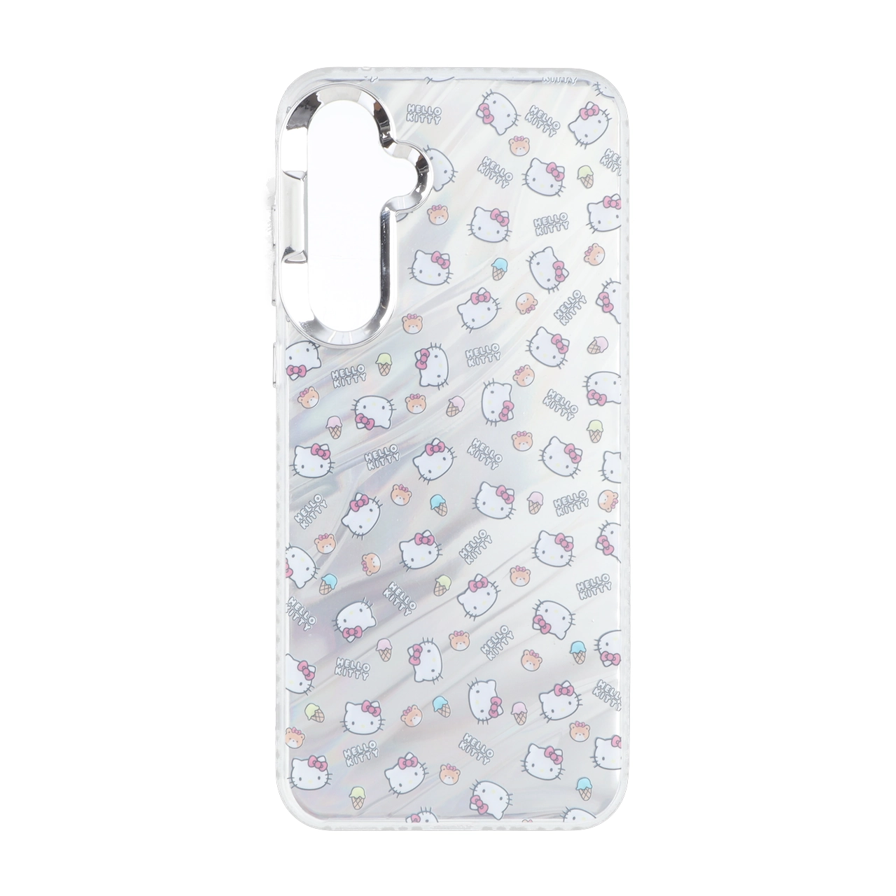 قاب Pucker هفت رنگ دور ژله ای مات لنز کروم Samsung Galaxy A35 / A55 - طرح 27