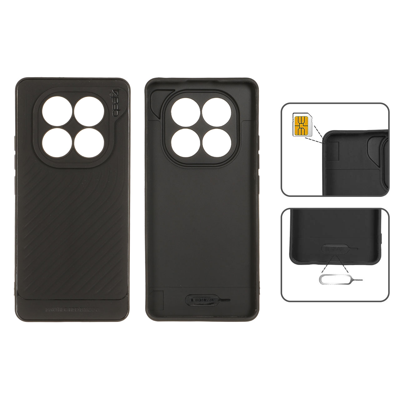 قاب Gear4 طرح کبریتی مشکی مناسب برای شیائومی ردمی نوت ۱۴ پرو 4G
