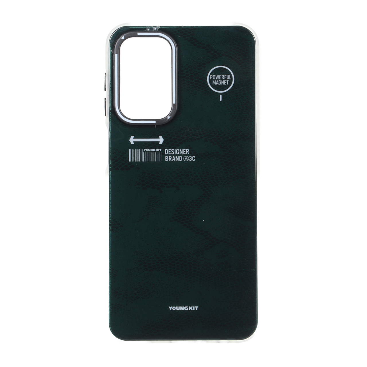 قاب Youngkit طرح بارکد پوست ماری دور مات مناسب برای سامسونگ گلکسی A23