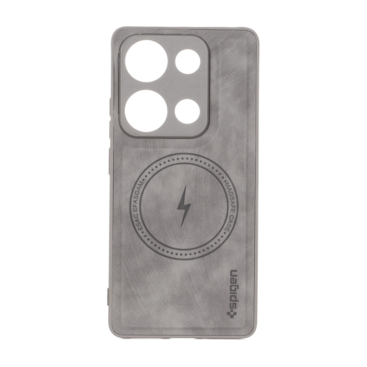 قاب Spigen طرح جیر مگ سیف محافظ لنزدار طوسی مناسب برای شیائومی ردمی نوت 14 اس / ردمی نوت 13 پرو 4G / پوکو ام 6 پرو 4G