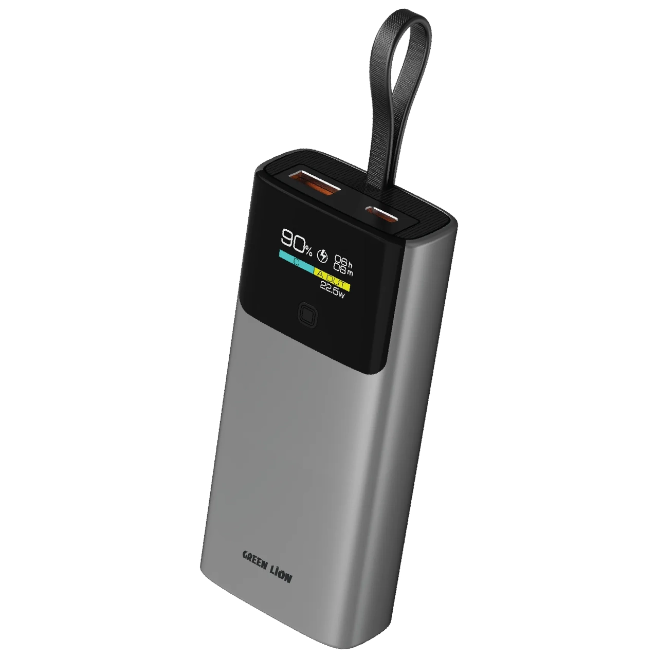 پاوربانک فست شارژ 20 واتی گرین لاین مدل VOLTIX GNVLTX10KGY با ظرفیت 10000 میلی آمپر ساعت - خاکستری