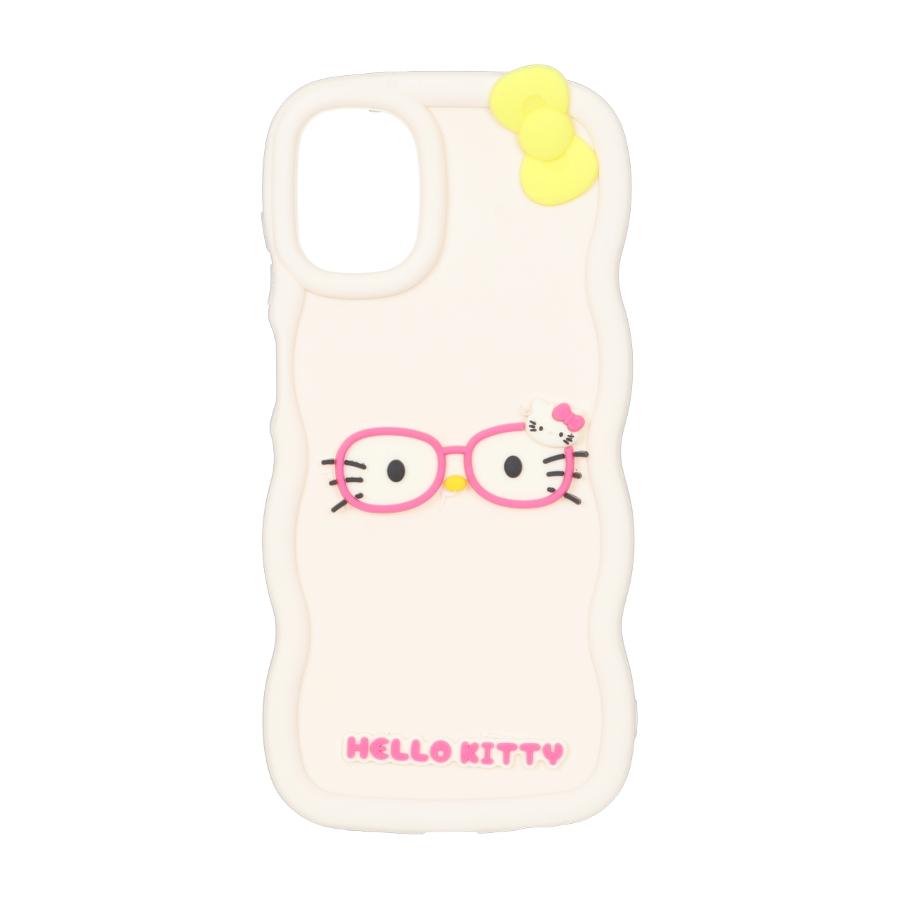 قاب طرح سیلیکونی کنگره ای Hello Kitty عینکی مناسب برای سامسونگ گلکسی A07