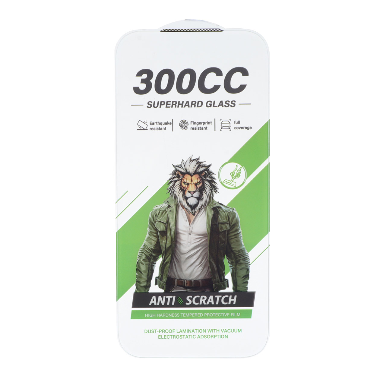 محافظ صفحه نمایش شیشه ای بدون حاشیه SuperHard 300CC مناسب برای آیفون 17 پرو و آیفون 18 پرو