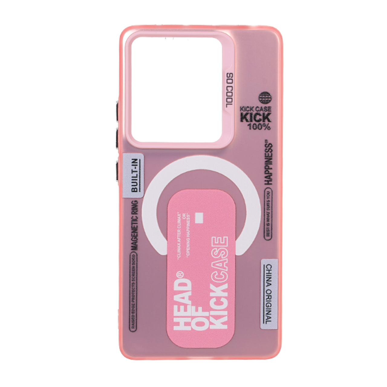 قاب طرح مگ سیف Kick Case مدل SO COOL صورتی مناسب برای شیائومی ردمی نوت 14 اس / ردمی نوت 13 پرو 4G / پوکو ام 6 پرو 4G