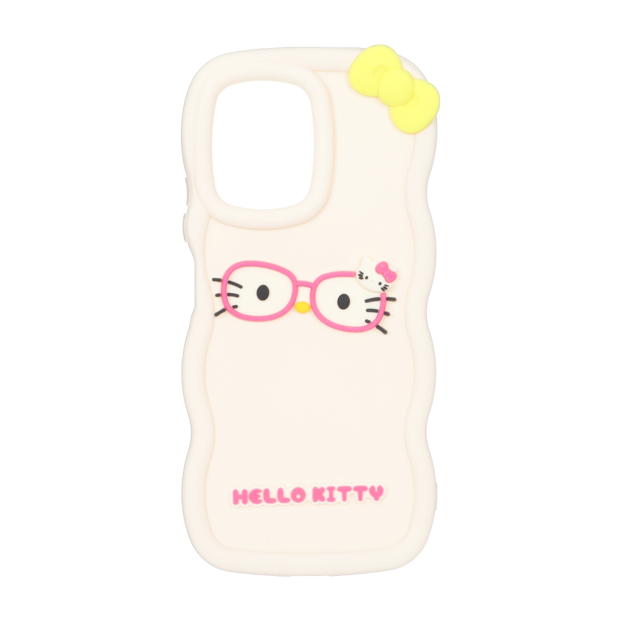 قاب سیلیکونی کنگره‌ای طرح Hello Kitty عینکی مناسب برای شیائومی ردمی نوت 12 فور جی