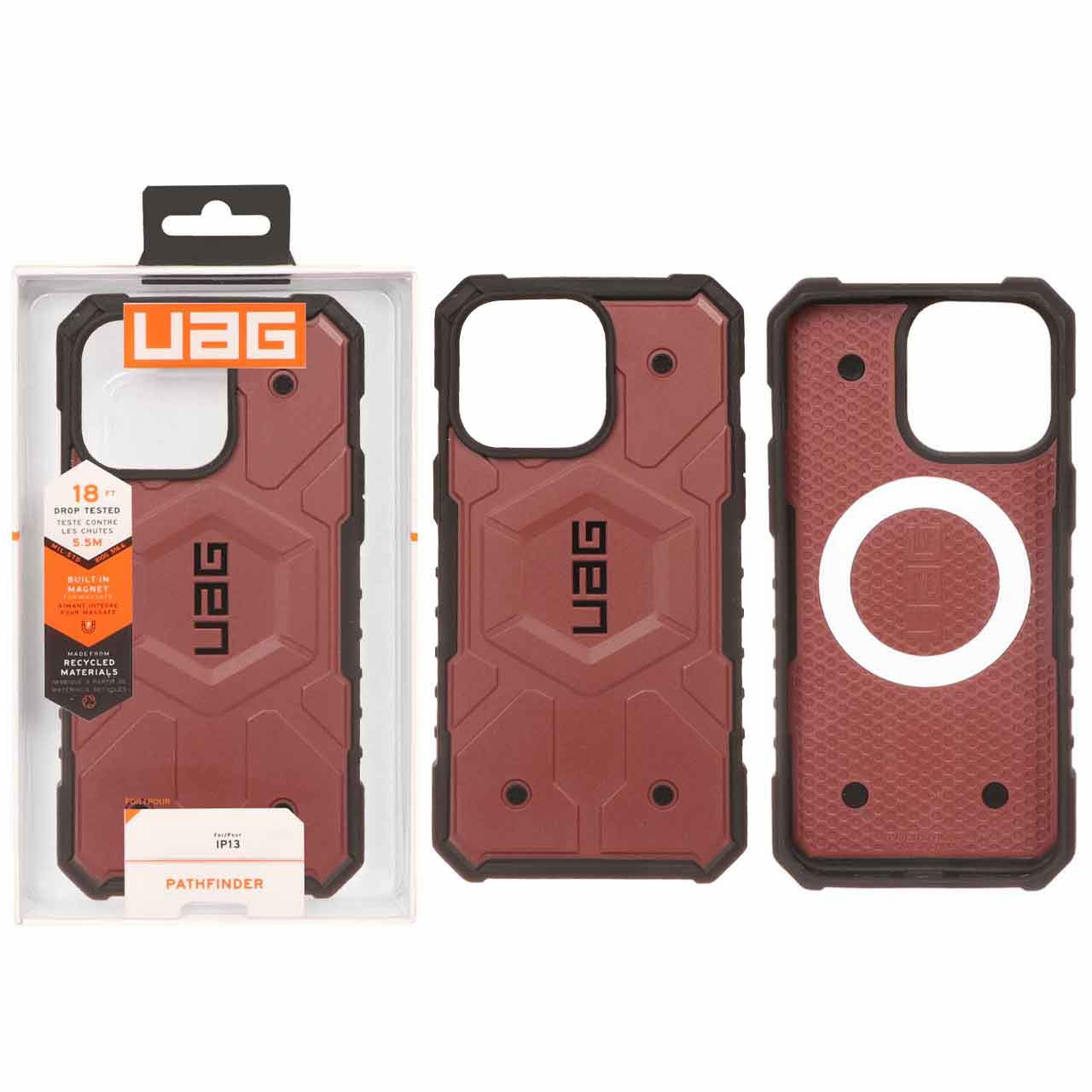 قاب UAG ضد ضربه مگ‌سیف مدل Pathfinder مناسب برای آیفون 15 پرو مکس