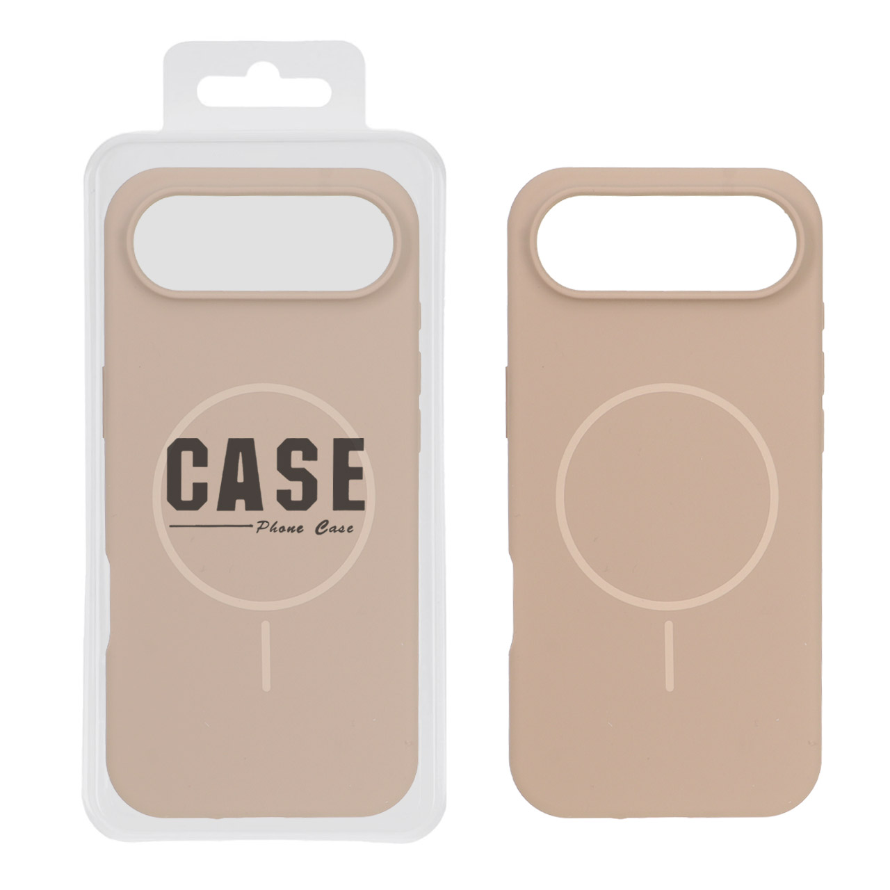 قاب سیلیکونی پاک کنی اورجینال درجه یک MagSafe مدل Apple iPhone 17 Air - صحرایی