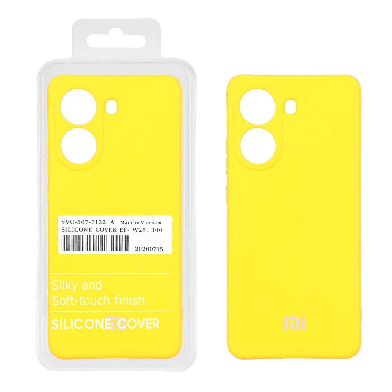 قاب نیو سیلیکون محافظ لنزدار RFF مدل Xiaomi Poco X7 Pro - زرد (پک دار)