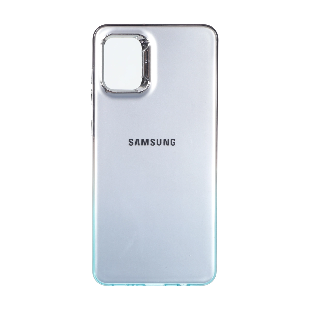 قاب SO COOL لنز متال لوگودار دور رنگی Samsung Galaxy A31 - مشکی فیروزه ای
