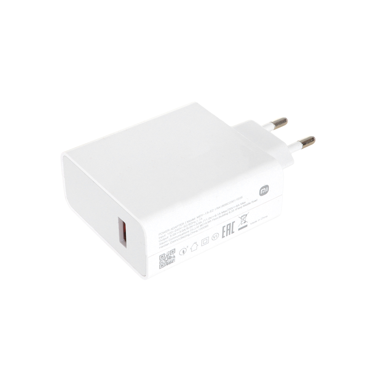 شارژر دیواری فست تک پورت Xiaomi مدل MDY-13-EZ 120W
