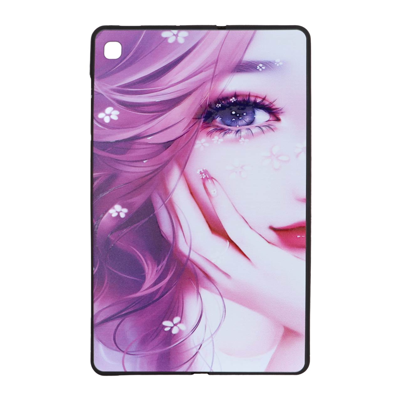 قاب ژله ای طرح دختر انیمه با موی بنفش مناسب برای تبلت سامسونگ گلکسی P615 و P619