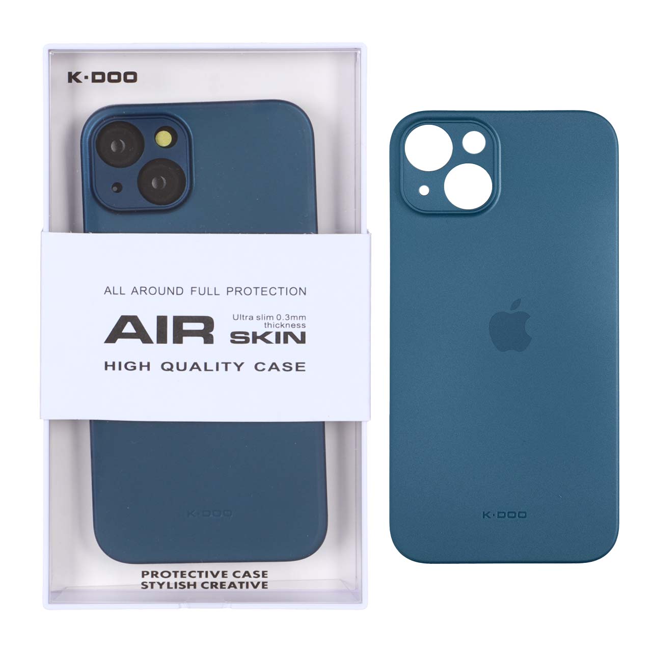 قاب KDoo Air Skin فوق باریک سرمه ای مناسب برای آیفون 13 و آیفون 14