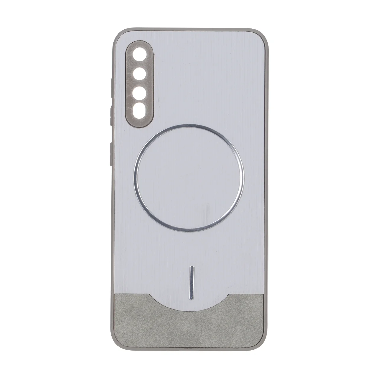 قاب Line Case جیر MagSafe فلزی محافظ لنزدار طوسی مناسب برای سامسونگ گلکسی A50 / A50s / A30s