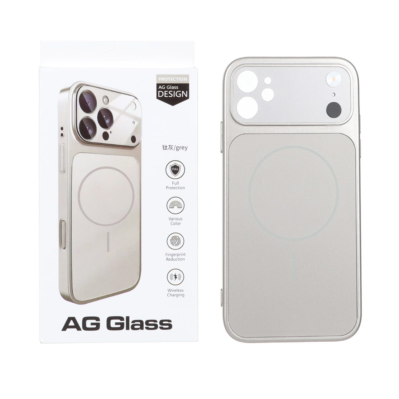 قاب طرح AG Glass مگ سیف محافظ لنز برجسته مناسب برای آیفون 11