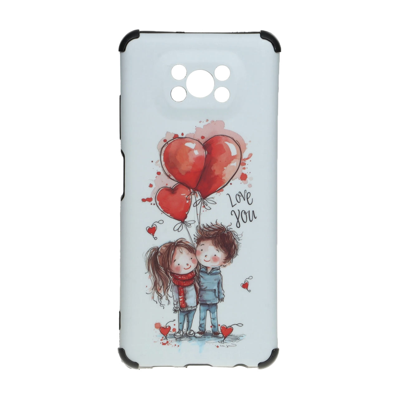 قاب طرح زوج کارتونی Love You بامپردار مناسب برای شیائومی پوکو X3 / X3 پرو / X3 NFC