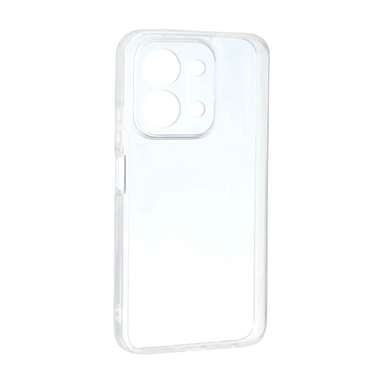 قاب پشت سخت شفاف دور ژله‌ای محافظ لنزدار مناسب برای شیائومی Redmi 15C و Poco C85