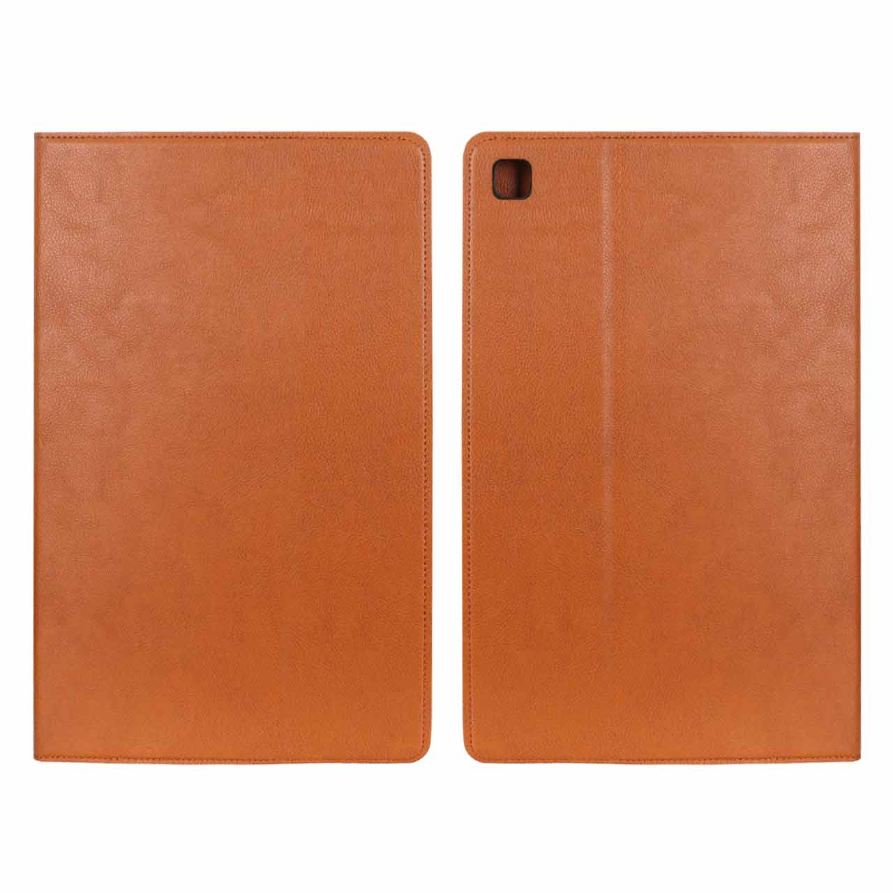 کیف تبلت چرمی ساده مناسب برای Samsung Galaxy Tab A7 10.4 (SM-T505) رنگ عسلی