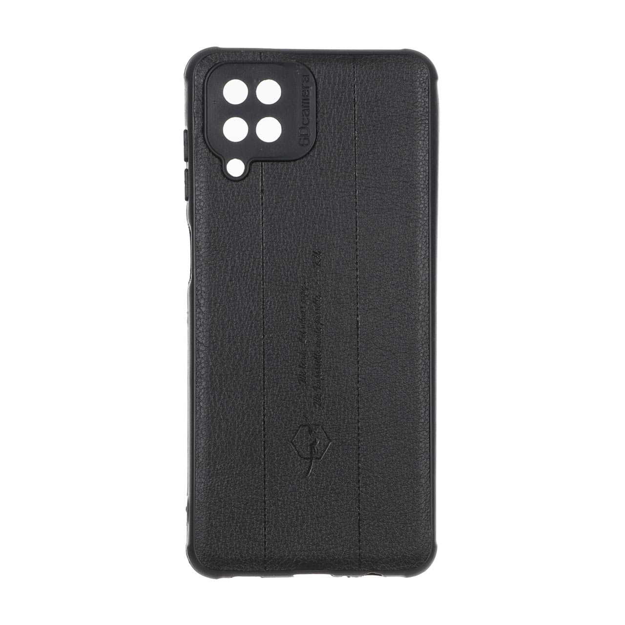 قاب چرمی Text طرح دوخت محافظ لنزدار مناسب برای سامسونگ گلکسی A12 / M12 / F12