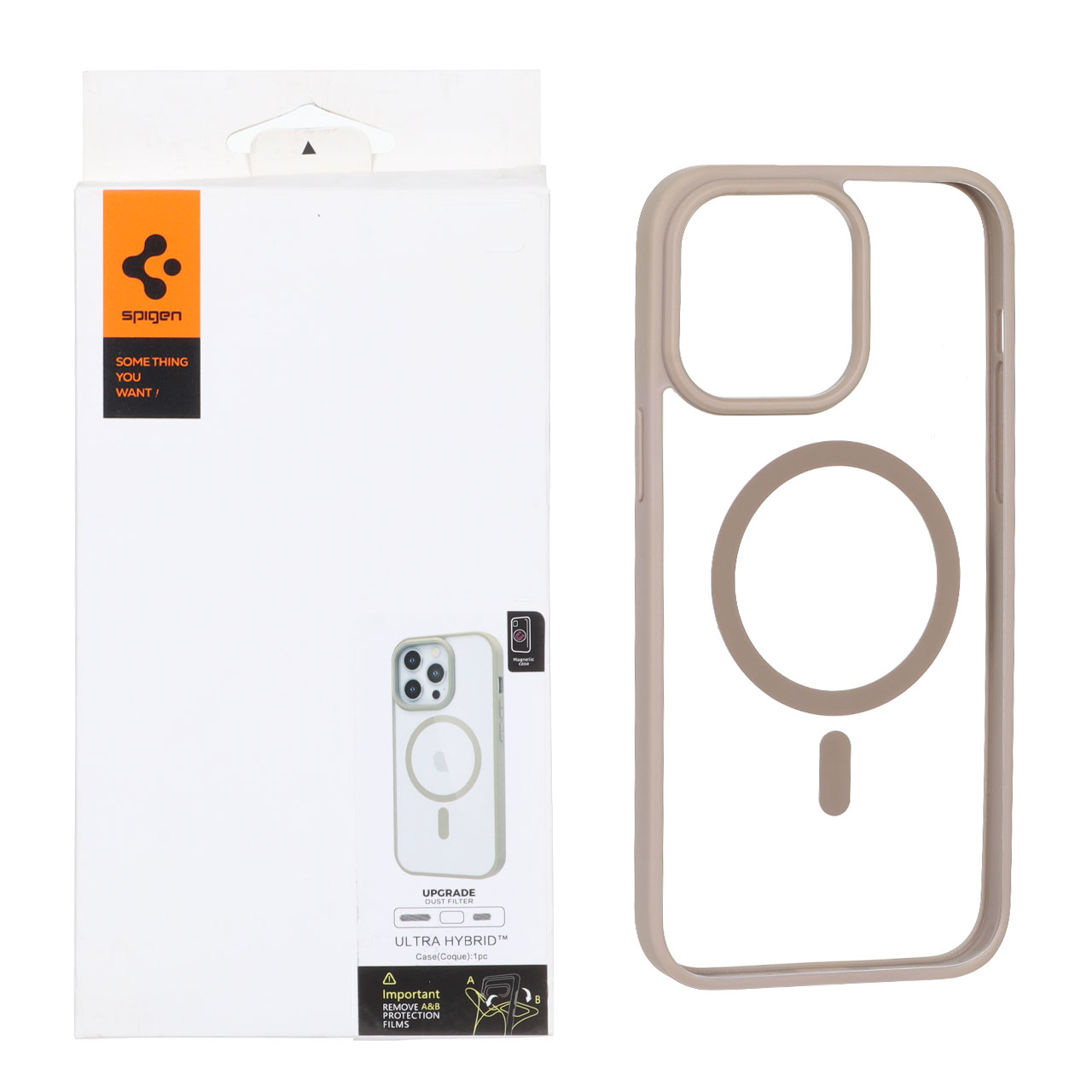 قاب Spigen Ultra Hybrid MagSafe با توری اسپیکر فلزی صحرایی مناسب برای آیفون 14 پرو مکس