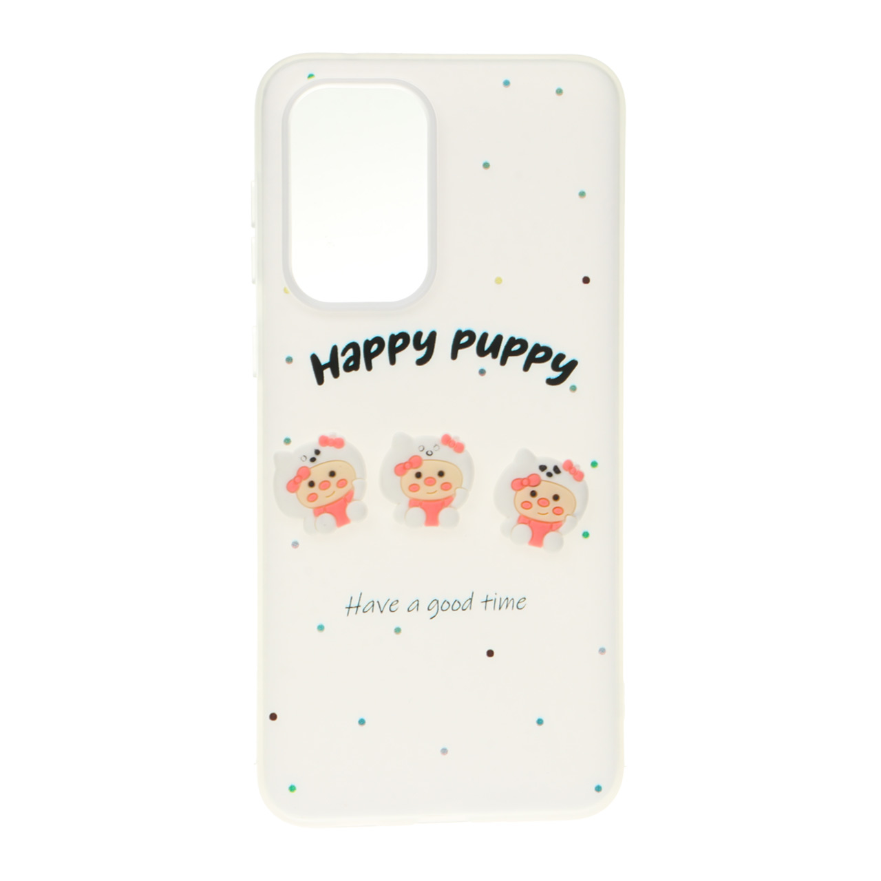 قاب طرح Happy Puppy دو لایه عروسک برجسته مناسب برای سامسونگ گلکسی A33