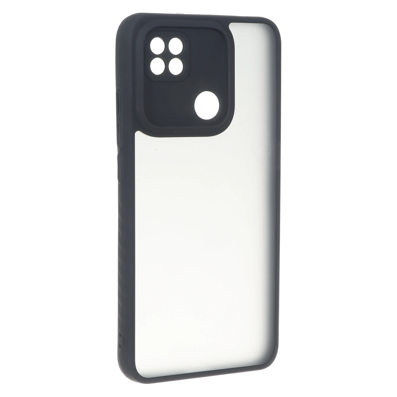 قاب مات لنز برجسته دور هاشور Xiaomi Redmi 10A / Redmi 9C / Poco C31 - مشکی