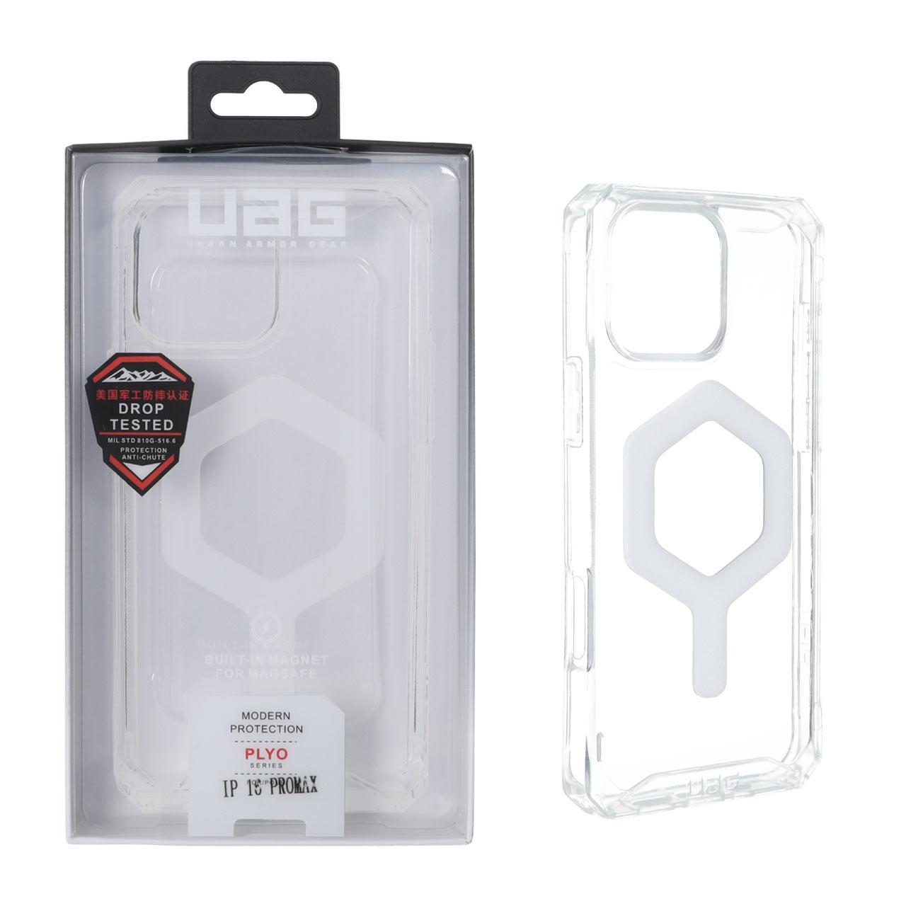 قاب شفاف پشت سخت Magsafe اورجینال UAG مناسب برای آیفون 16 پرو مکس
