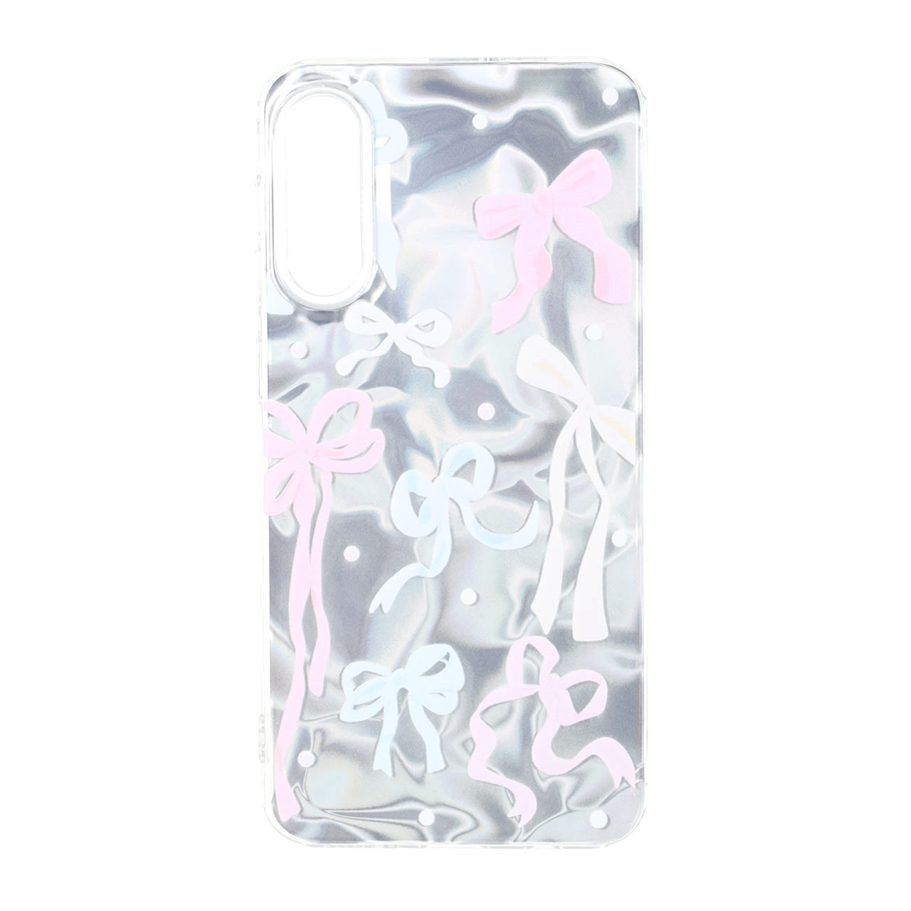 قاب طرح Silver Cloud پاپیونی دور ژله ای مناسب برای سامسونگ گلکسی A50 / A50s / A30s
