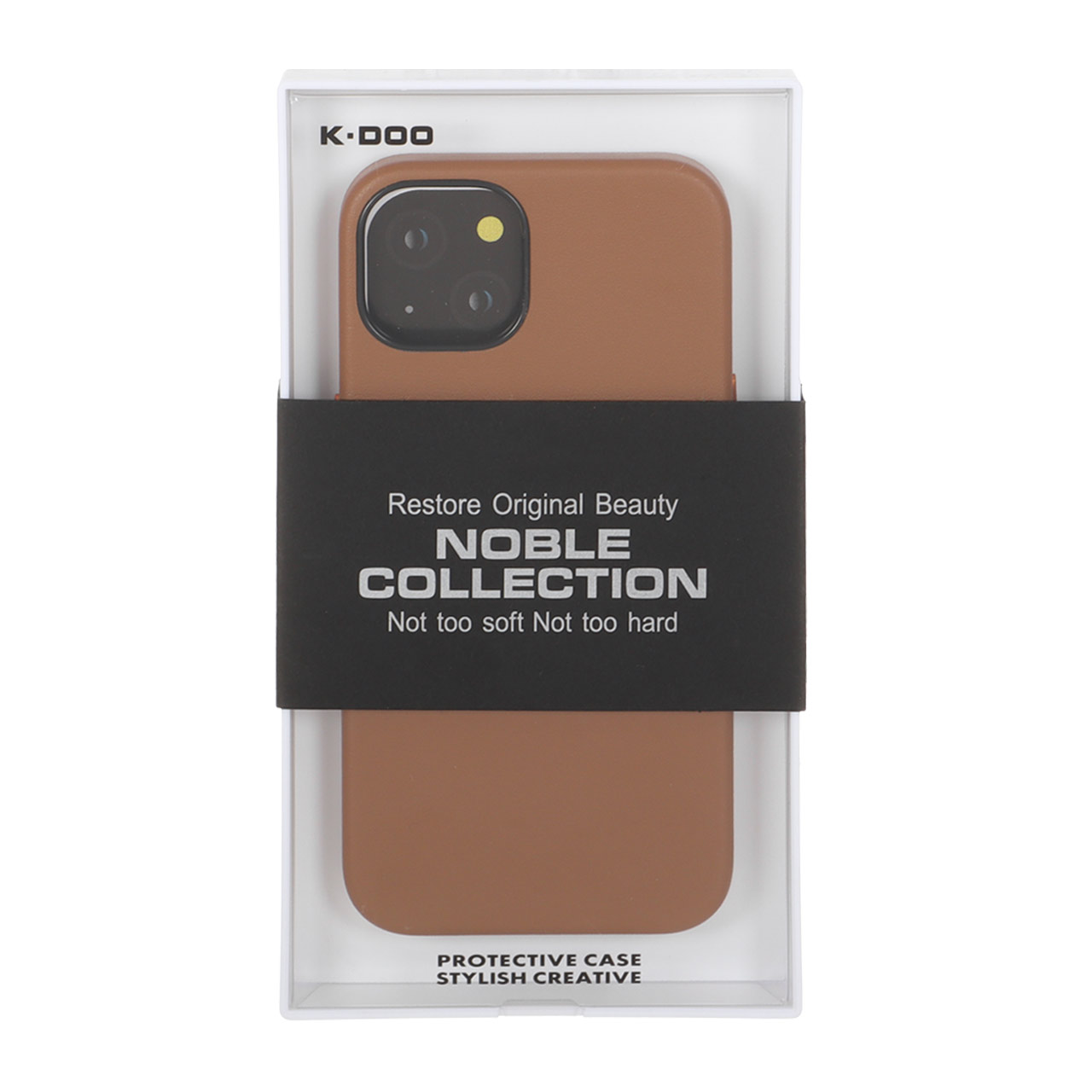 قاب طرح Noble KDoo قهوه ای مناسب برای آیفون 13 و آیفون 14