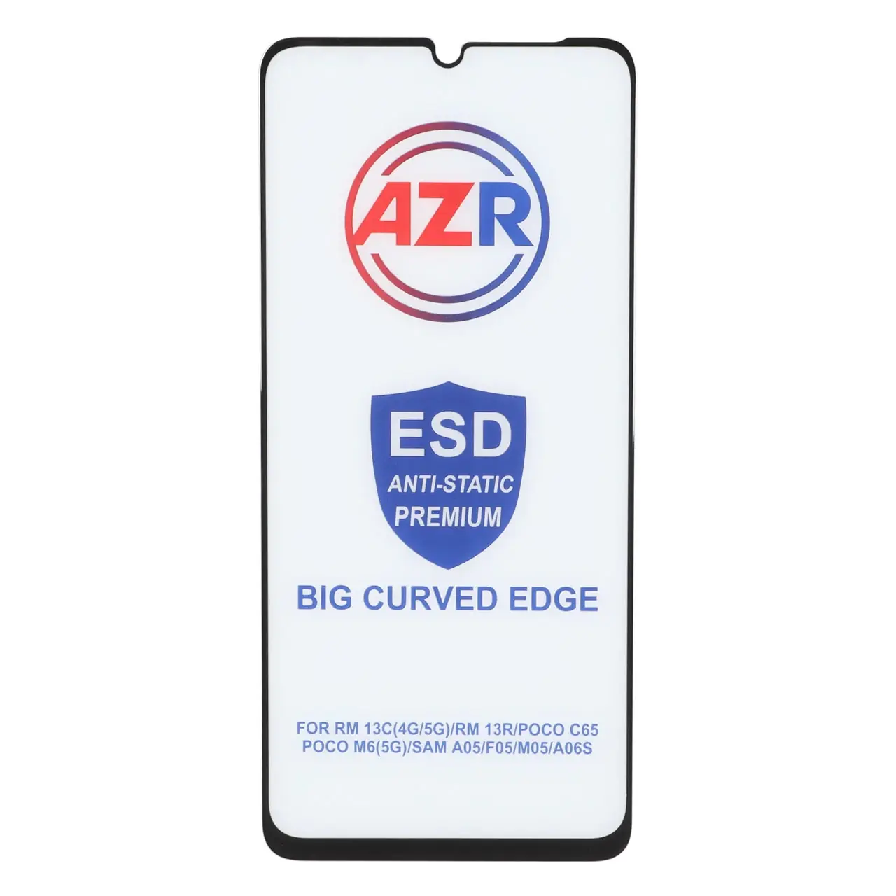 محافظ صفحه نمایش شیشه ای AZR مدل Big Curved ESD برای سامسونگ، شیائومی، پوکو، آنر و ریلمی