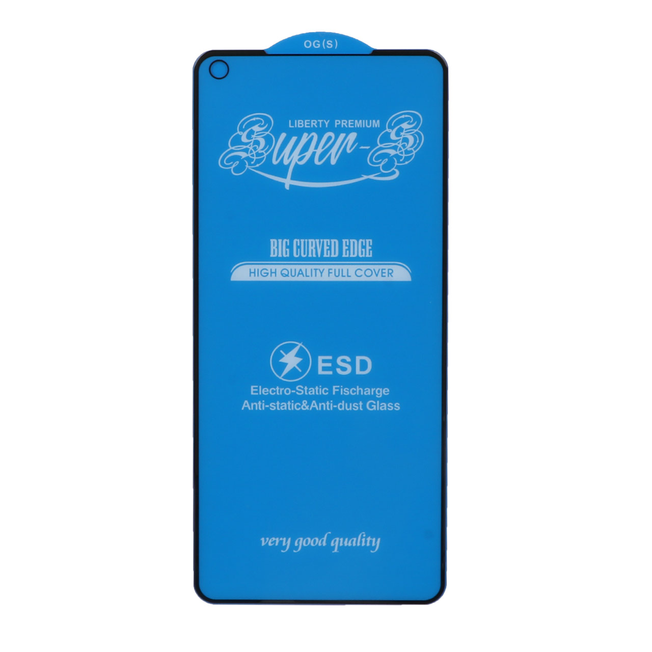 محافظ صفحه نمایش شیشه ای آنتی استاتیک مات Full Cover Super S-OG مدل Samsung A21S / F52 / Poco F4 GT - مشکی (بدون پک)
