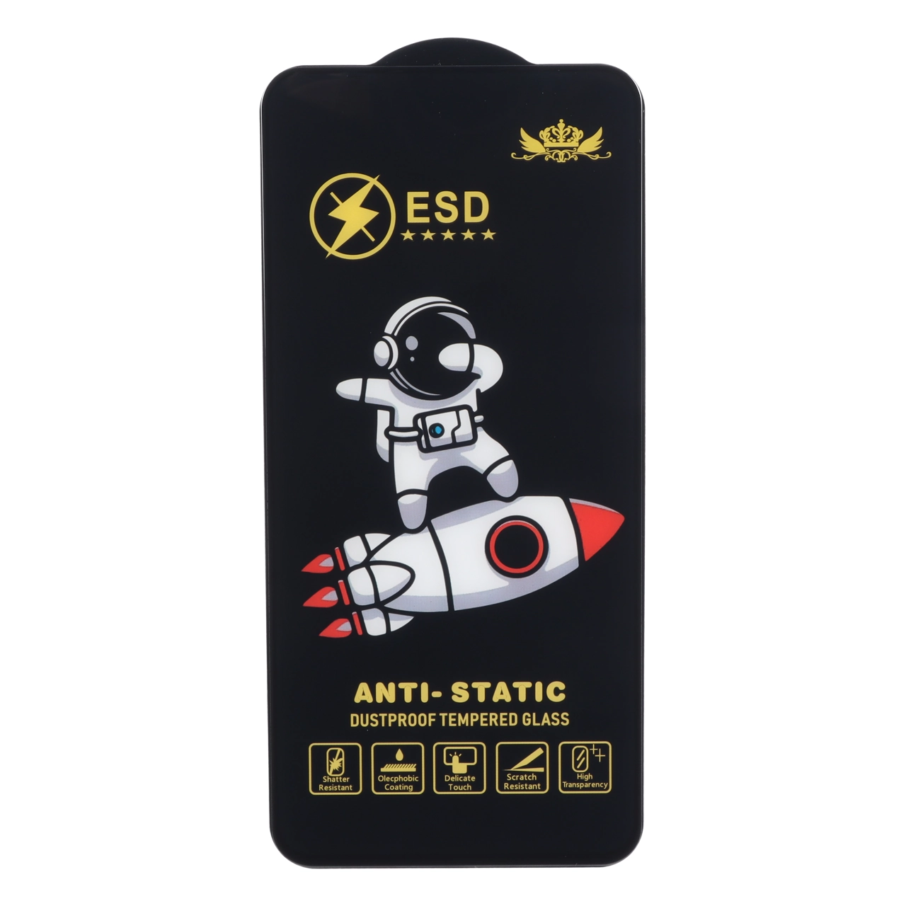 محافظ صفحه نمایش شیشه ای Full Cover Space Man Anti Static ESD مناسب برای سامسونگ Galaxy S25 FE / S24 FE / A57 / A37 / A56 / A36