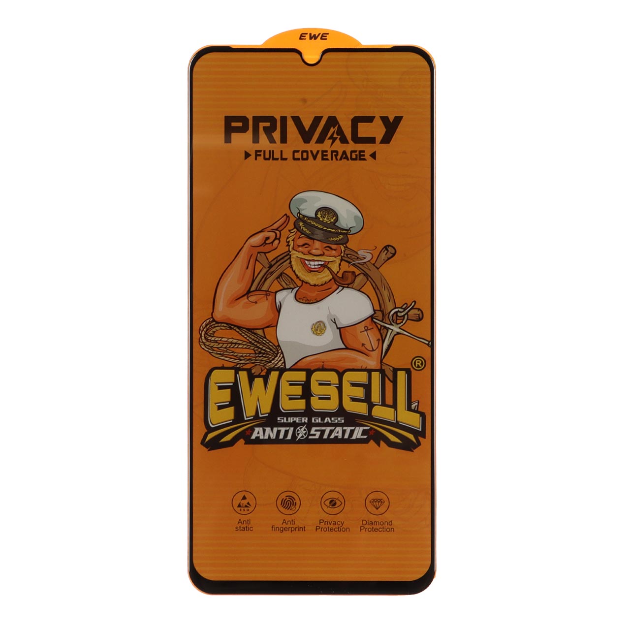 محافظ صفحه نمایش تمام صفحه حریم شخصی Ewesell مدل Anti Static مناسب برای سامسونگ A07 / A06 / A05s و ریلمی C51 / C53 و نارزو N53