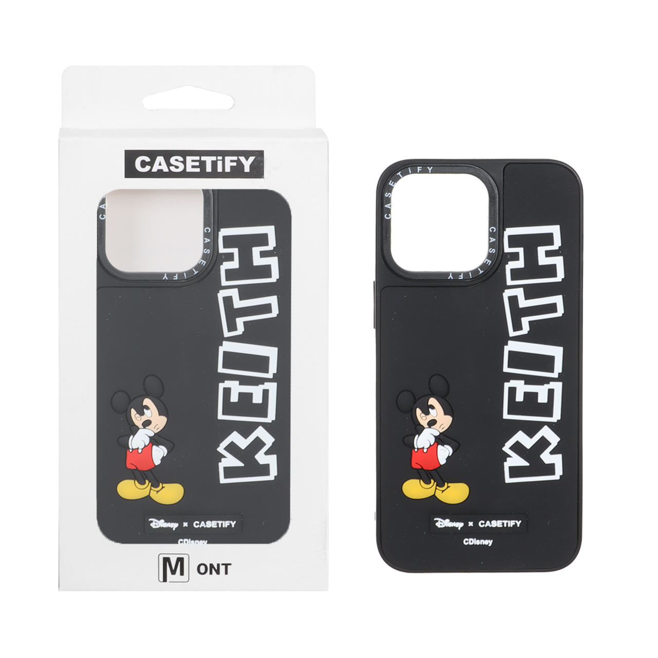 قاب طرح میکی موس و کیث برجسته Casetify مناسب برای آیفون 15 پرو مکس
