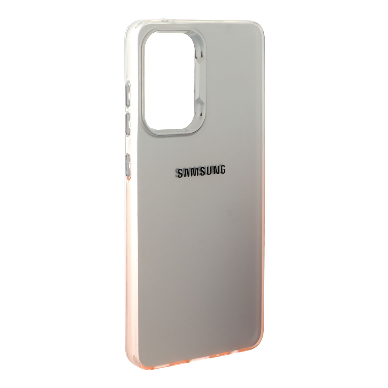 قاب SO COOL لنز متال لوگودار دور رنگی Samsung Galaxy A52 / A52s - شفاف نارنجی